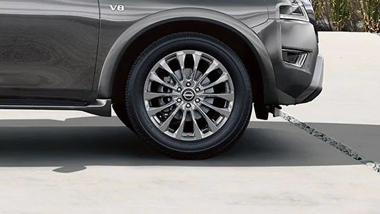 2023 Nissan Armada wheel and tire | Lupient Nissan in Brooklyn Park MN