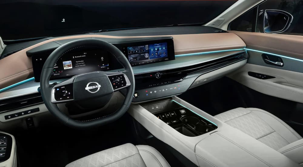 Steering wheel and dashboard inside a 2025 Nissan Murano