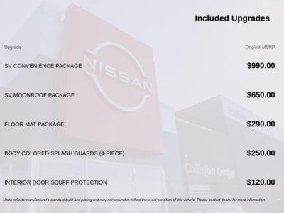 2026 Nissan Sentra SV Convenience Package