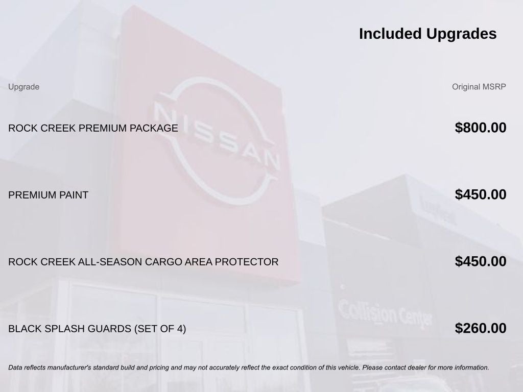2026 Nissan Rogue Rock Creek