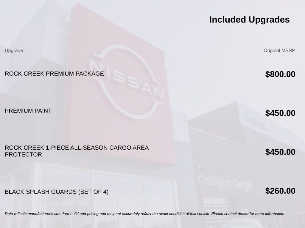 2026 Nissan Rogue Rock Creek